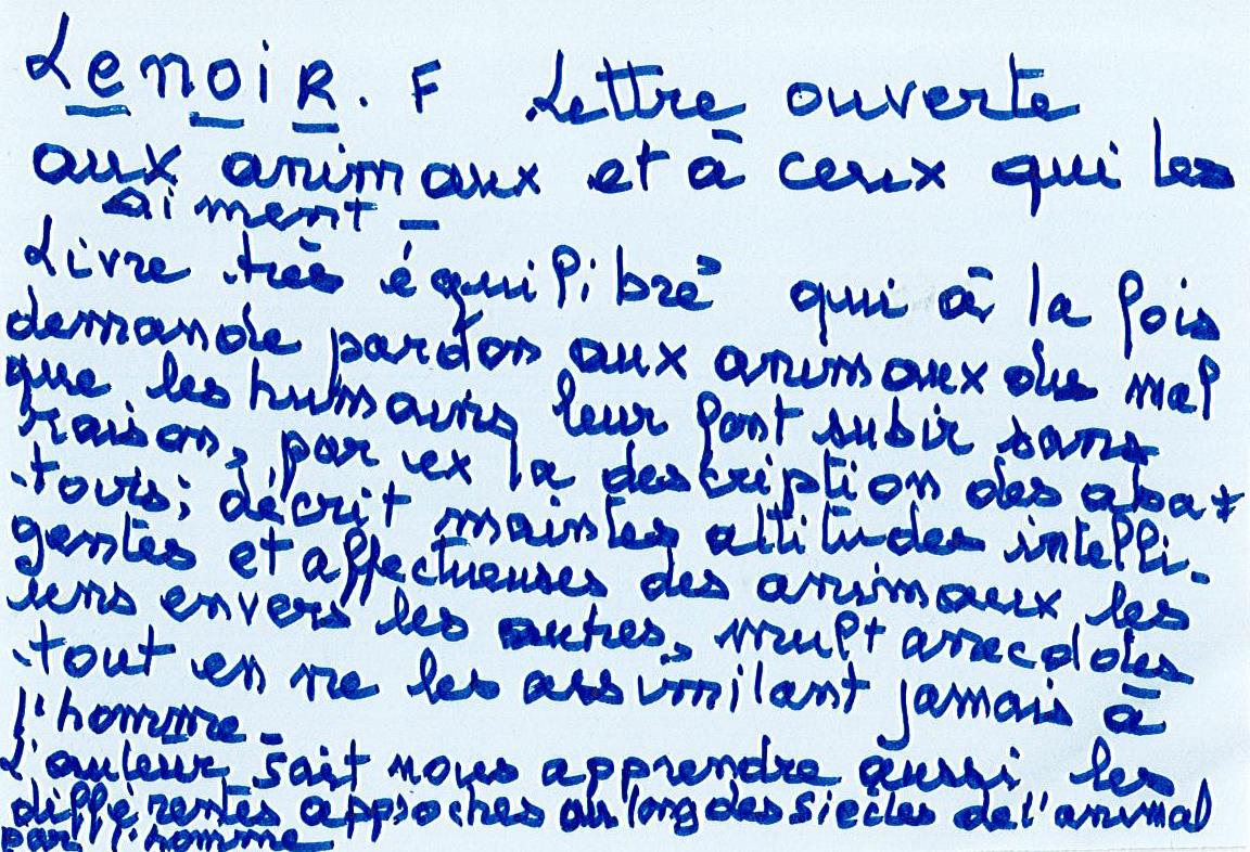 c lettre ouverte